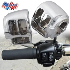 Chrome Handlebar Control Switch Housing For Harley Sportster Softail Road King