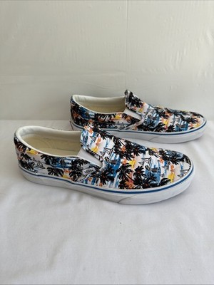 Vans Customs Hawaiian Aloha White Sneakers Shoes Men display picture 3