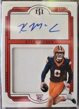 2025 National Treasures Collegiate Kyle McCord Silhouette RC Jersey Auto 13/25