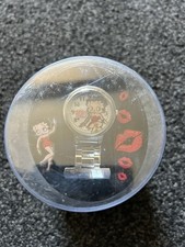Vintage Betty Boop Nurse Fob Watch Silver Tone Character Dial Collectible Boxed