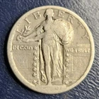 1919 S Standing Liberty Quarter 25c San Francisco Good G Or Very Good VG Cleaned