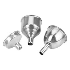 Mini Stainless Steel Funnel for Hip Flask Small Mouth Narrow Bottle Filling UK