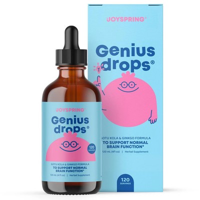 JoySpring Genius Drops - Organic Focus Drops for Kids | Clinically Proven Fo...
