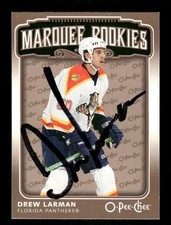 2006-07 O-Pee-Chee 585 Drew Larman RC signed auto autograph  very rare  MZ BXCP5