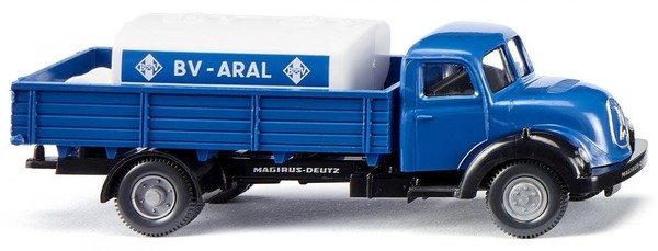 Wiking - Magirus Sirius 4X2 TräGer Mit BV-ARAL Tank - 1/87 - WIK043803-image