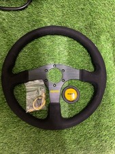 Yellow H 350mm 14 Momo Montecarlo Suede Cloth Black Sport Steering Wheel Us