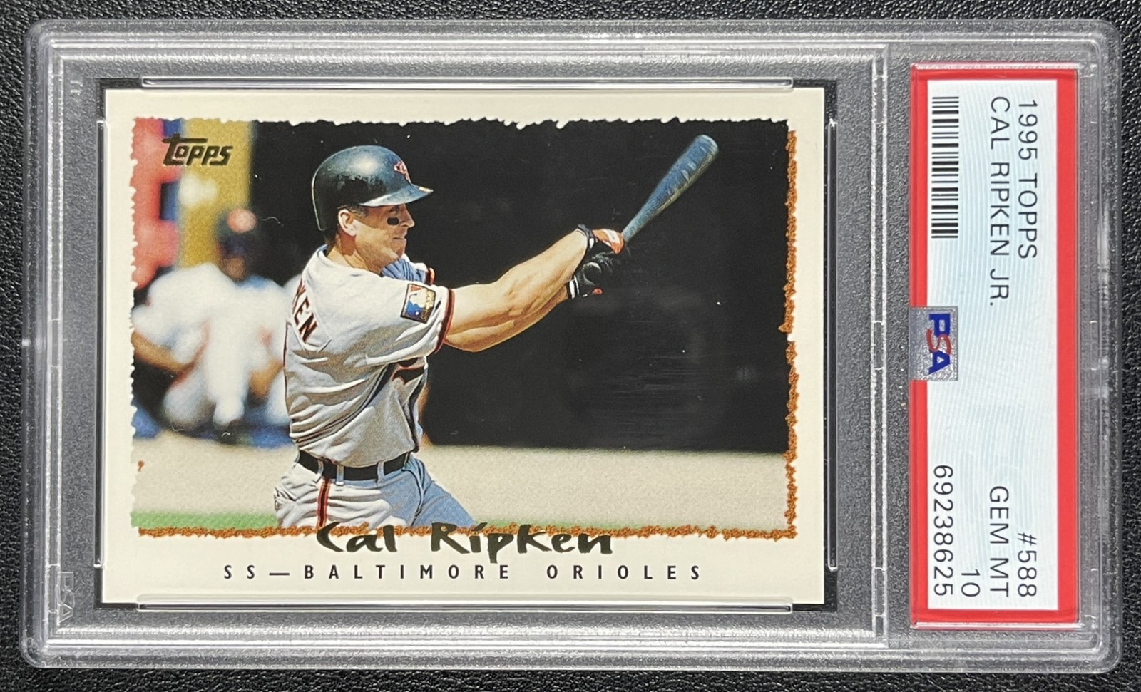 CAL RIPKEN JR PSA 10 1995 TOPPS #588 ORIOLES 8625