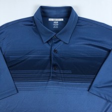 Greg Norman Polo Shirt Men 2XL Golf Performance Striped Play Dry ML75