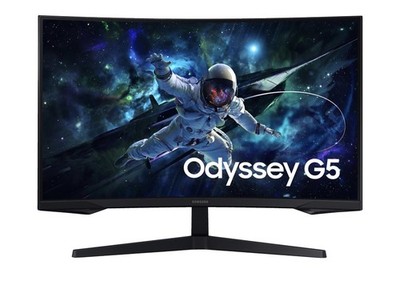 Samsung Odyssey G5 G55T 27 Zoll WQHD VA LCD Curved Gaming Monitor - Schwarz