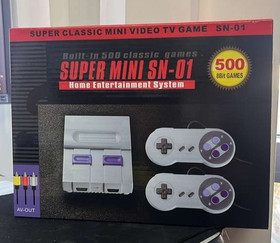 Super Mini SN-01 Classic Video Game Console Built-in 500 games, Two Players NEW!