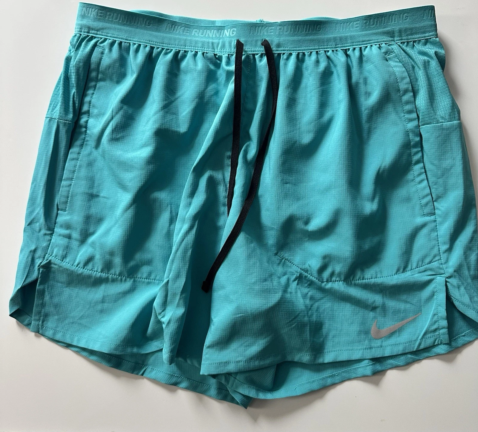 Nike Stride Dri-FIT 5'' 2-in-1 Running Shorts Teal FN2992-345 Men’s Size Medium