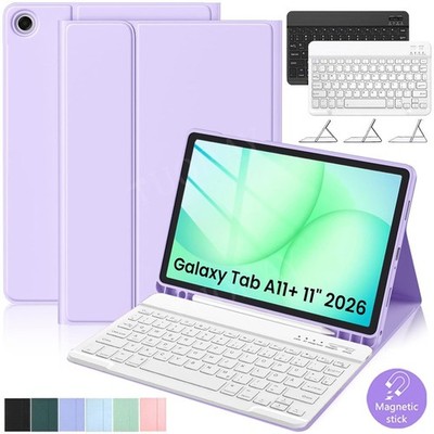 Für Samsung Galaxy Tab A11+ A9+ S11 S10 Lite S10 FE S9 FE QWERTZ Tastatur Hülle