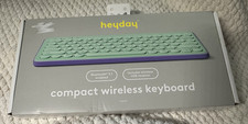 heyday Compact Wireless Keyboard Spring Purple Bluetooth 5.1 NEW