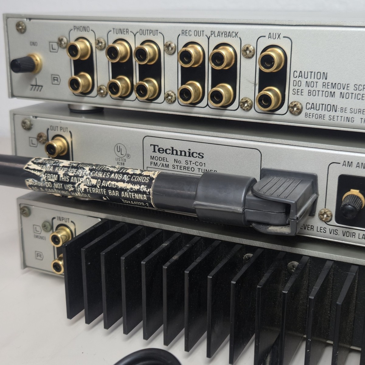 Technics オーディオ SU-C01 SE-C01 SB-F2 通電OK System Vintage Hi-Fi Technics Concise SE-C01, SU-C01, ST-C01, Tape