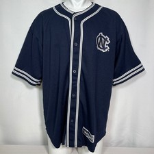 North Carolina Tar Heels #23 NCAA Colosseum Navy Blue Baseball Jersey Men's XXL