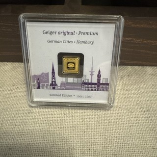 🔥 1/2 Gram Geiger Gold 999 Fine Limited Edition Hamburg Only 2 500 Minted !