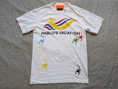 Bwood Pablo's Vacation Shirt Mens Small White 1993 Graphic Scorpion Made USA