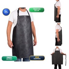 KNG Adjustable Waterproof Dishwashing Apron 2714CHAR for Men and Women