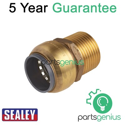 Sealey SharkBite �� Messing gerader Adapter 28 mm x 1''BSPT SBA28BSA