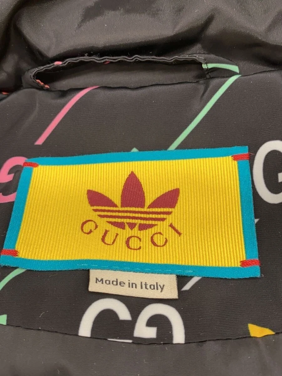 GUCCI Felpa con Cappuccio Zip 50 Poliestere Nero Motivo Totale 722262 ZALCI Usata