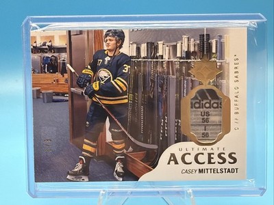 2018-19 Upper Deck Ultimate Casey Mittelstadt Access Gold Tag RC /3