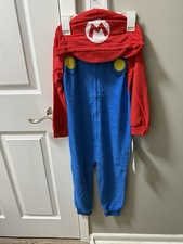 NWT SUPER MARIO BROTHER BOYS UNION SUIT COSTUME SIZE KIDS XS(4/5)         0140
