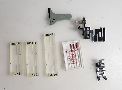 #ad Kenmore 158 Sewing Machine Part Accessories Needles Guides Pressure Feet Lot 7 $14.95