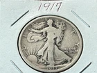 1917  Walking Liberty Half Dollars 90% Silver Circulated