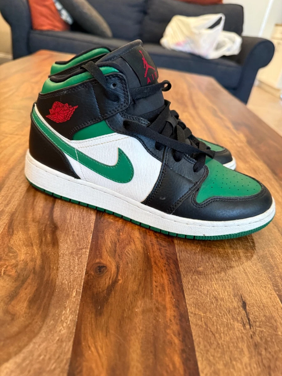 Jordan 1 Mid Black/Gym Red/Pine Green/White for Sale