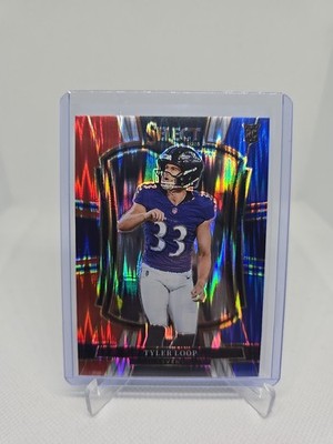2025 Panini Select - Tyler Loop Premier Level Red & Blue Prizm Shock Ravens