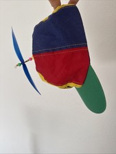 Vintage Recycled Teenager Propeller Beanie Hat   Multicolor with Spinner 