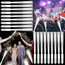 100 PCS White Fiber Optic Wands, LED Glow Sticks for Parties and Celebrations
