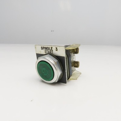 Allen Bradley 800T-AT 600V Push Button Switch Green