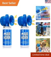 2pcs 1.4oz Boat Air Horn, Loud Mini Safety Horn Can, Sports Event Starting Ho...
