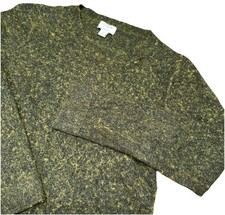 J. Crew Teddie Sweater Green Wool Long Sleeve Crewneck Knit Preppy Women  s S 80