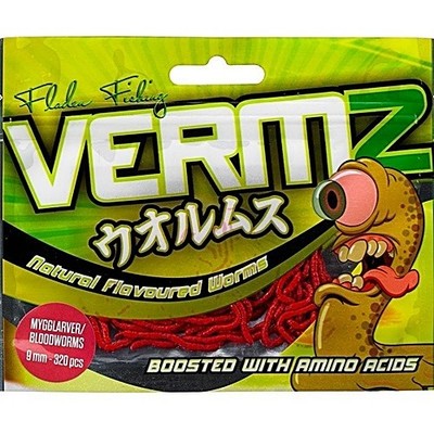 Fladen Vermz bloodworm 0,9 cm 320 pcs natural red