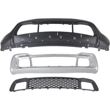 Bumper Cover Kit For 2014-2016 Grand Cherokee Front Primed Top Textured Bottom