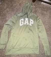 Women's Green Gap Pullover Hoodie Size Large, Very Soft Fit