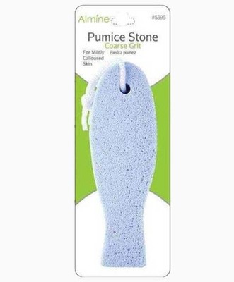 Annie Almine Bimsstein Fischform blau grobe Körnung 5395