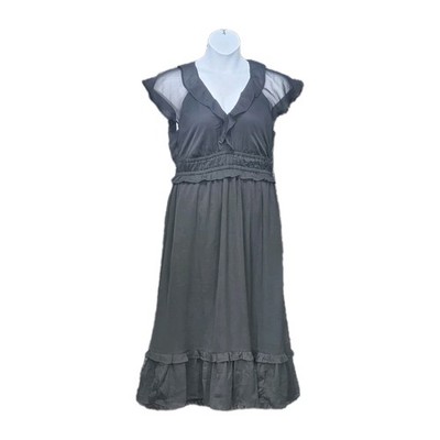 Old Navy Dress Size Large Tall Flutter Sleeve Smocked Whimsigoth Witchy Romantic