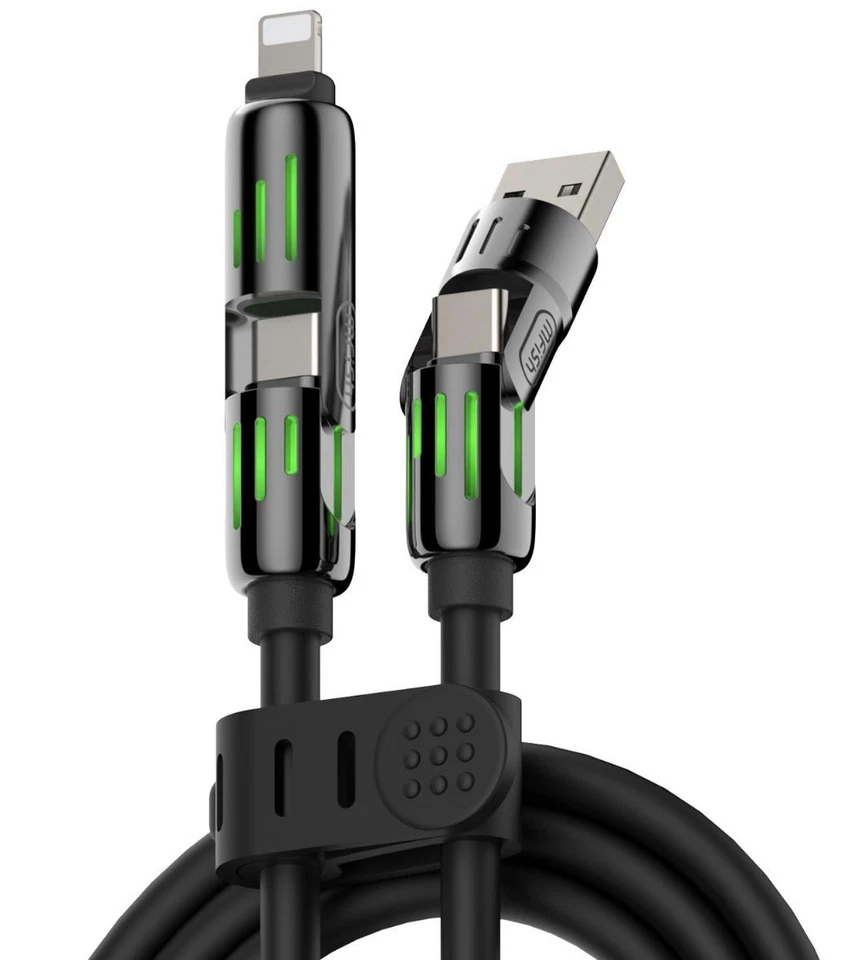 5 Pack 4in1 USB Type C iPhone Fast Charger  Android Samsung iPhone 240w New 6ft - Image 2 of 4