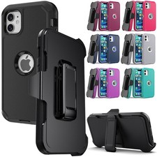 Rugged Case For iPhone 12/12 Pro/12 Pro Max Shockproof Hybrid Cover Belt Clip