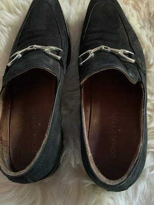 Donald Pliner BLACK SUEDE Loafers HorseBit Mens Sz 7M | eBay display picture 1