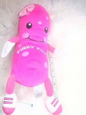 Pinky Girl Pickle Polka Dot w/ Hair Bow 12  Plush Stuffed Animal Fiesta