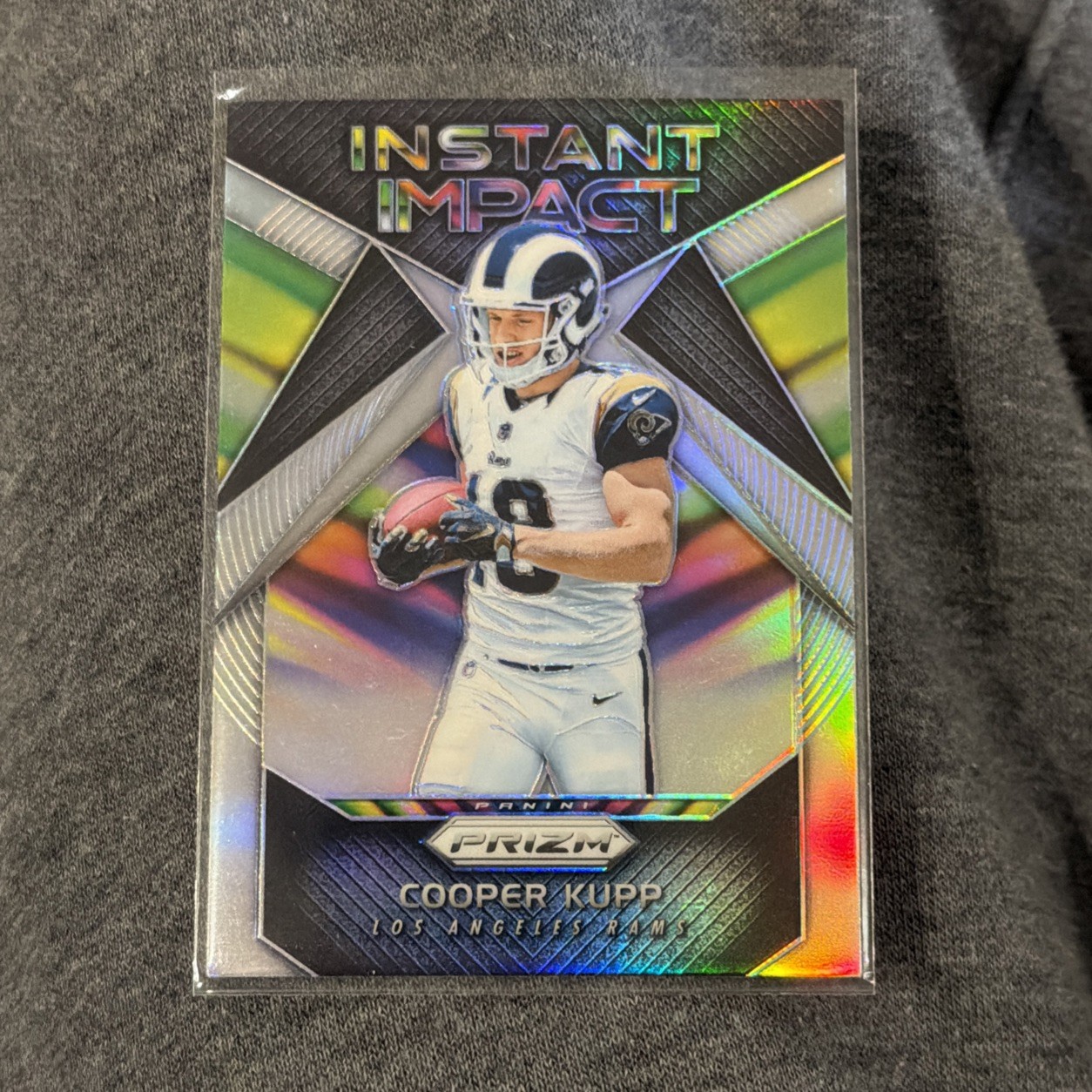 2017 Panini Prizm Instant Impact Silver Prizm Cooper Kupp #18 Rams Rookie RC