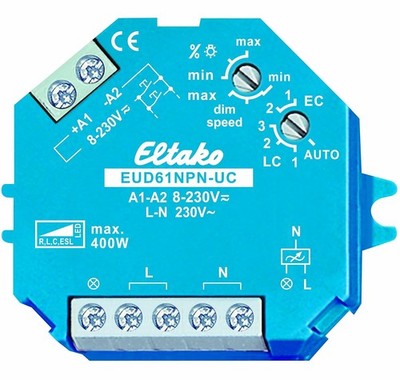 Eltako EUD61NPN-UC Aufputz , Unterputz Dimmer 61100801 Geeignet für Leuchtmittel