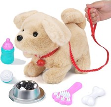 Electric Interactive Dog Plush Golden Retriever Toy Puppy Pet...