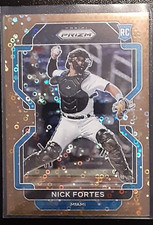 2022 Prizm Bronze Donut Circles Prizm Rookie RC /40 #172 - Nick Fortes