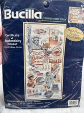 NOS 1999 Bucilla "The Century" History Counted Cross Stitch Kit 42560 Sealed