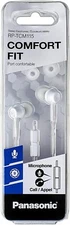 Panasonic RP-TCM115 Canal-Type In-Ear Headphones, White #RP-TCM115-W